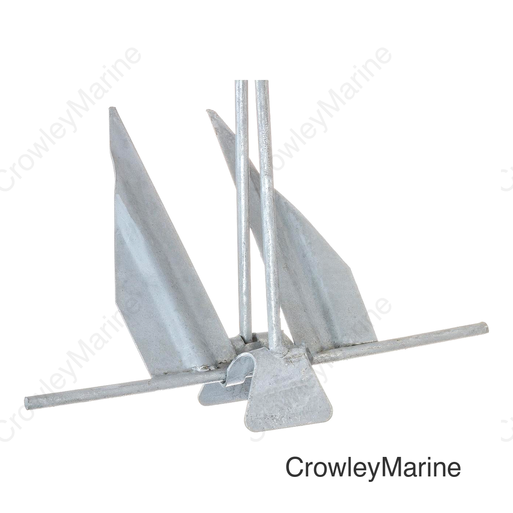 Seachoice Utility Anchor w/ Slip Ring, Size 13E Galvanized Steel