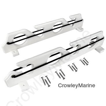 6-POLE ROD STORAGE RACK WHITE