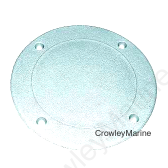 T-H Marine Screw Down Deck Plate 10" OD, Fish White