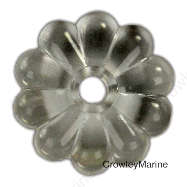 JR Products Plastic Rosettes, Clear, 14/pk