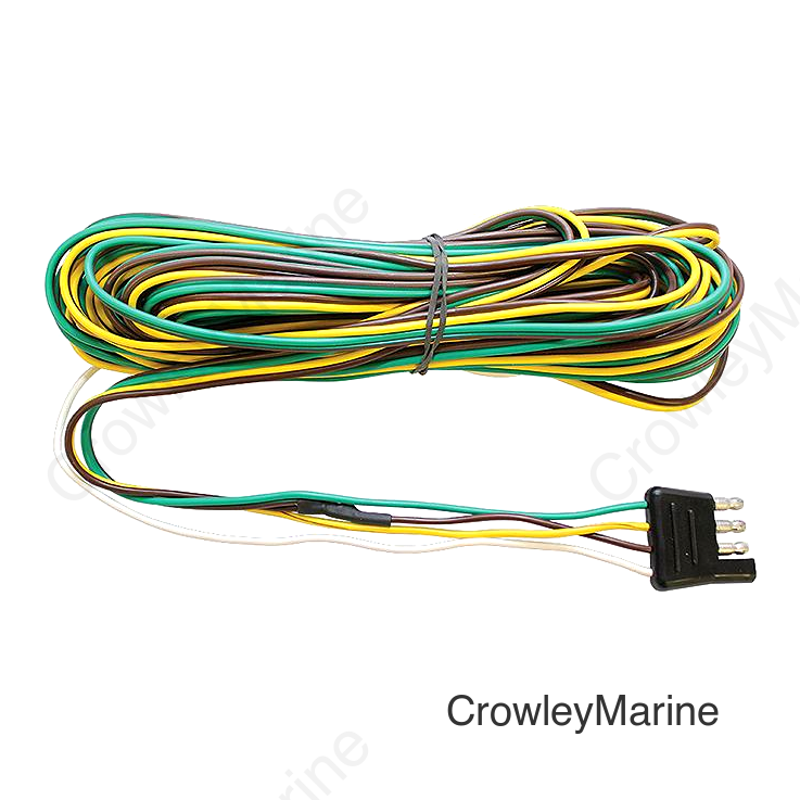 4-Way Flat Trailer Harness 24"
Trailer Side With Separate Tail Light Wires