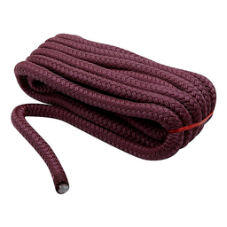 Seachoice Double-Braid Nylon Dock Line w/ Eye Splice, Pre-Shrunk, Heat Stabilized, 1/2 In. x 15 Ft., Burgandy thumbnail-3