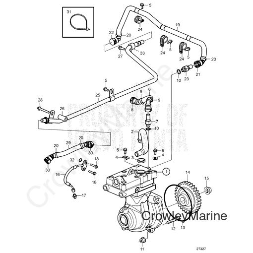 Hose (V2) - Volvo Penta (22131788)