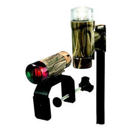 Attwood 141917 C-Clamp Mount Portable LED Nav Light Kit w/Threaded Pole, Real Tree® Max-4 Camo thumbnail-0