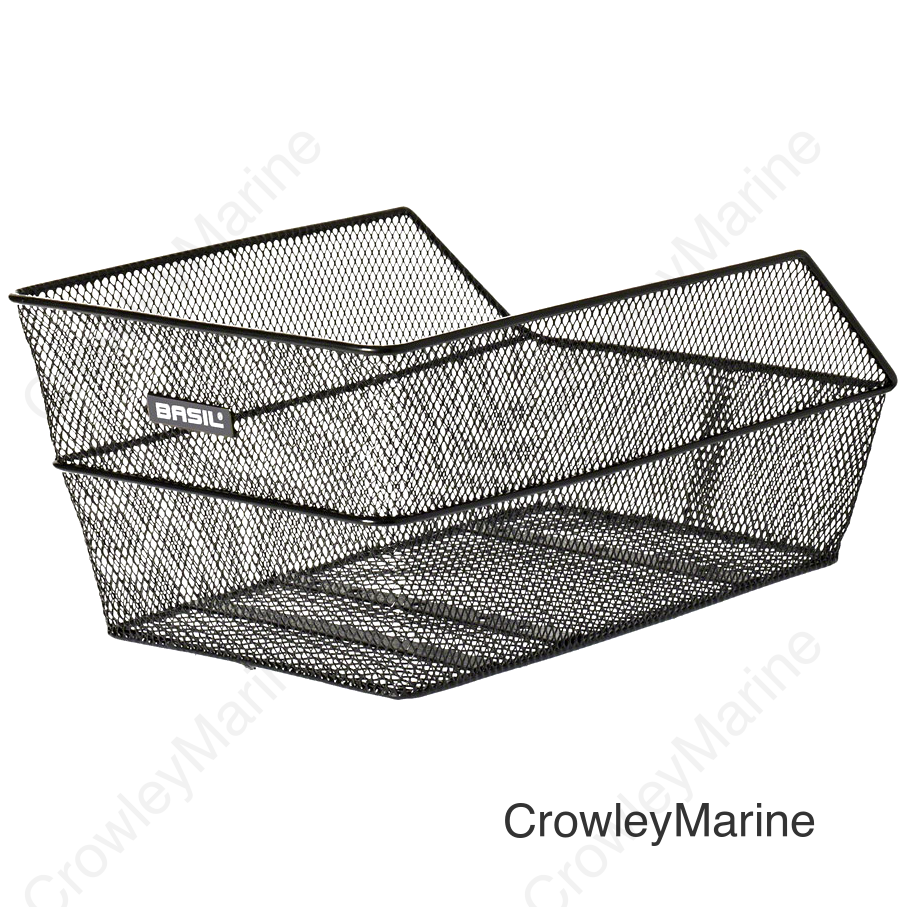 Basil Cento Rear Basket - Steel Black