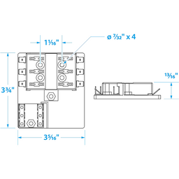 Seachoice Fuse Block ATO/ATC, 6 Gang Ground Bar 12V thumbnail-3