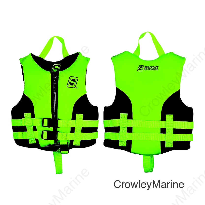 Seachoice Evoprene Multi-Sport Life Jacket - Child - Green/Black, USCG Level 70
