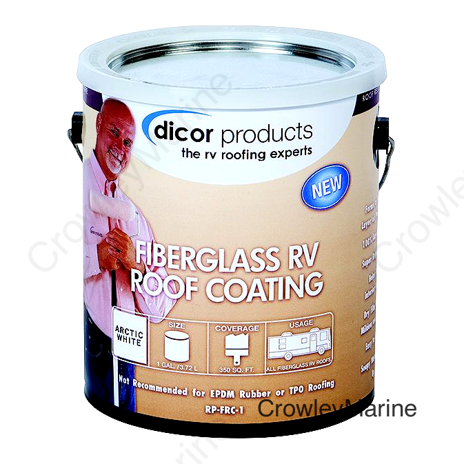 Dicor Fiberglass RV Roof Coating, Gal.
