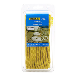 Seachoice Braided Bumper Fender Line, 1/4 in. X 6 Ft., Yellow thumbnail-1