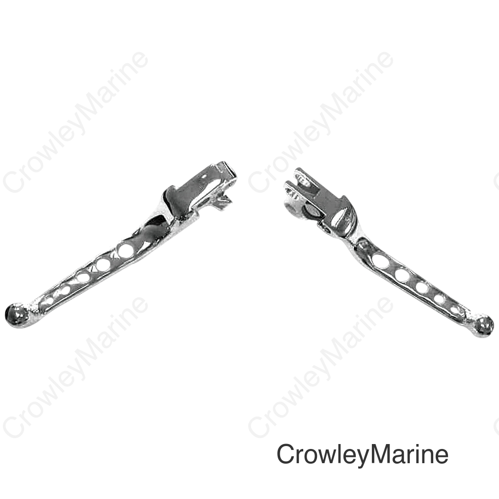 5-HOLE LEVER SET CHROME BIG TWIN 07-UP