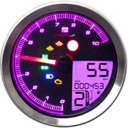 TNT-04 Multifunction Meter - Silver Bezel - 3.30" Diameter x 2.19" D thumbnail-8