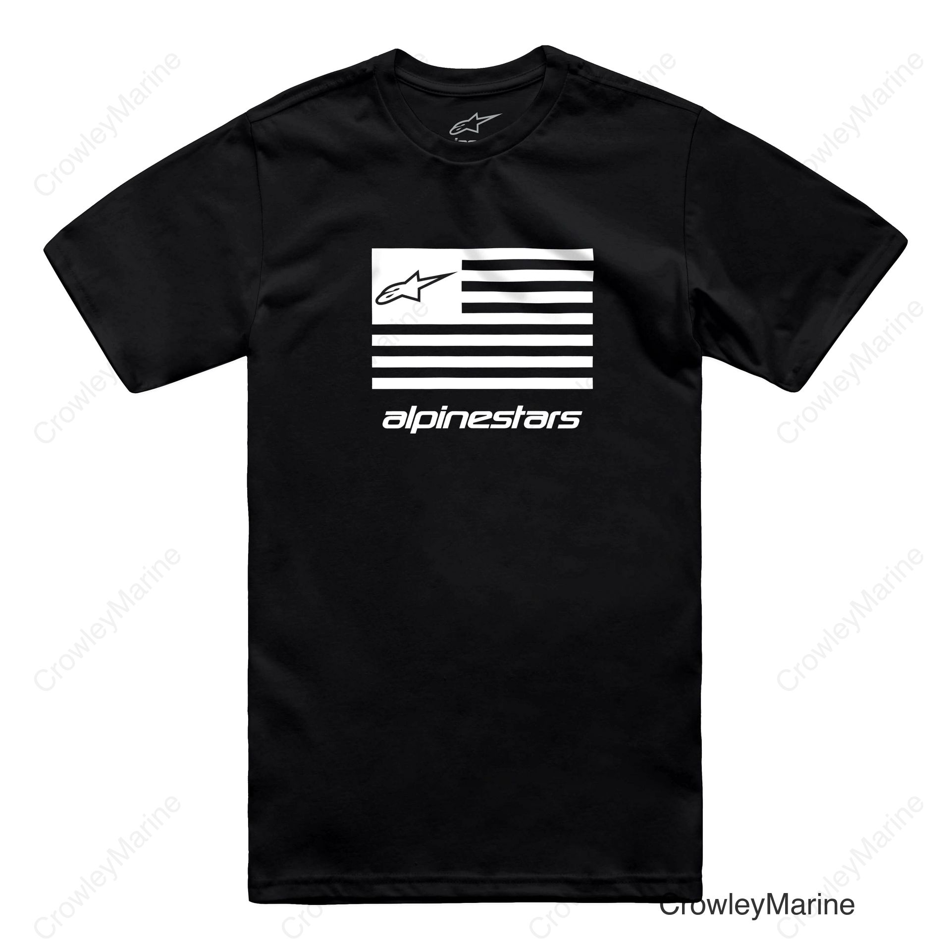 FLAG CSF TEE BLACK/WHITE MD