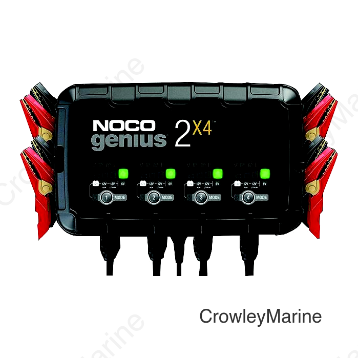 Noco GENIUS2X4 Multi-Bank Battery Charger & Maintainer, 8 Amps/4 Banks