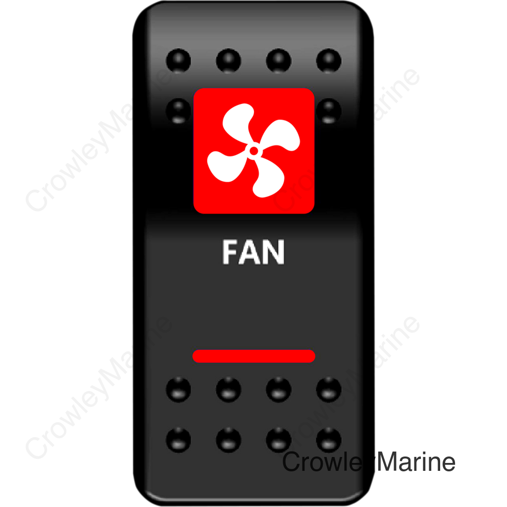 SWITCH FAN POWER RED