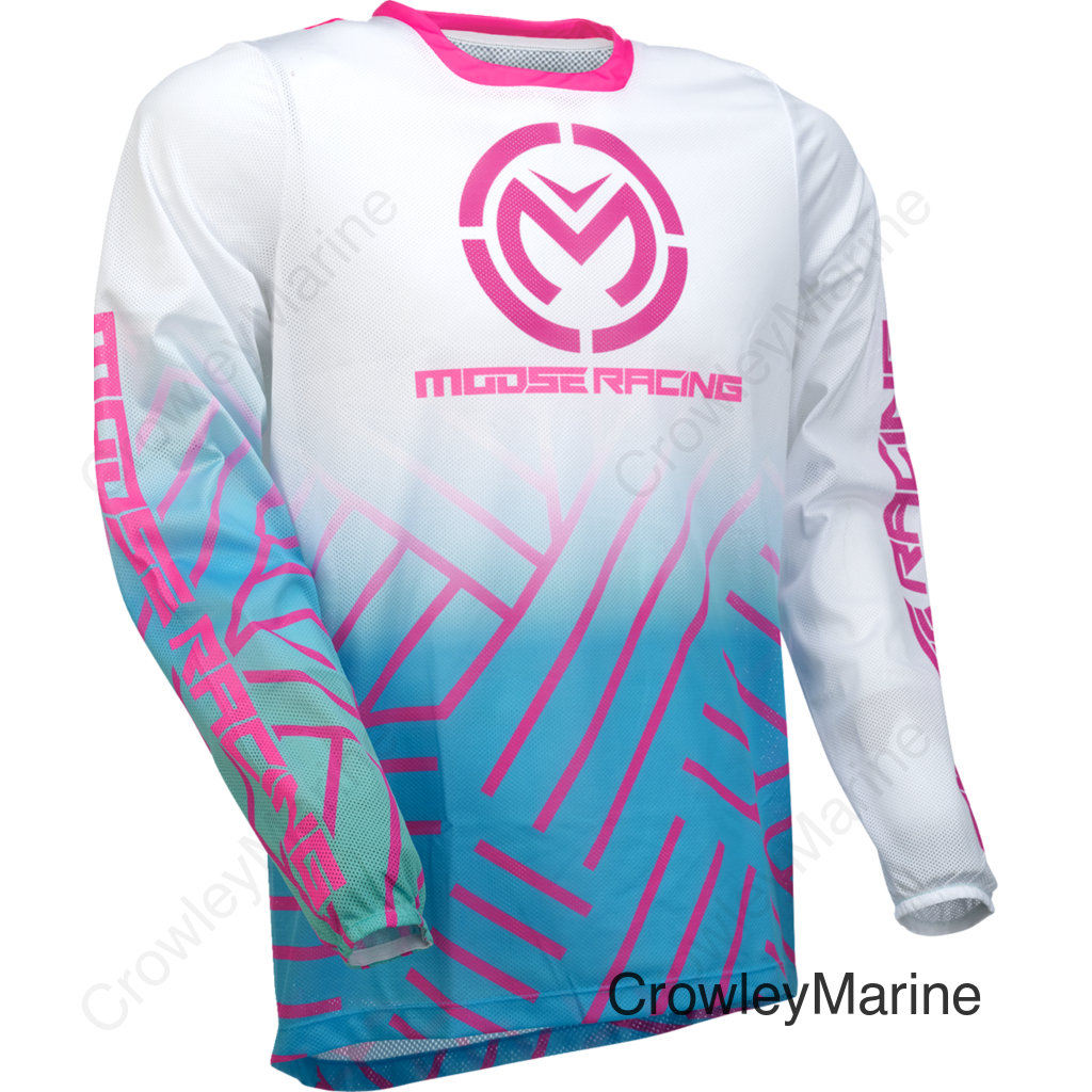 JERSEY SAHARA PINK/BLUE/WHITE SM