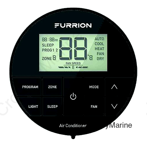 Furrion 2024042658 Chill® Thermostat, Multi-Zone, 3 Fan Speed, Black