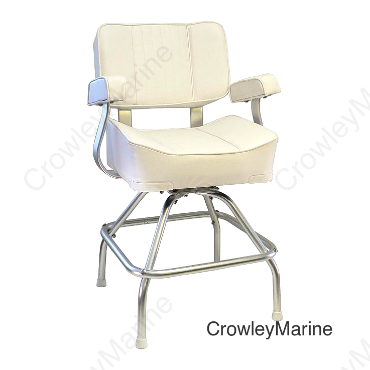 Springfield 1020003 Deluxe Captain's Seat With Stand, White