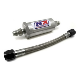 Nitrous Express 6AN Pure-Flo N2O Filter & 7 Stainless Hose (Lifetime Cleanable) thumbnail-1