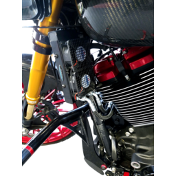 Side Mount Oil Cooler Kit - Gloss Black - Touring thumbnail-1