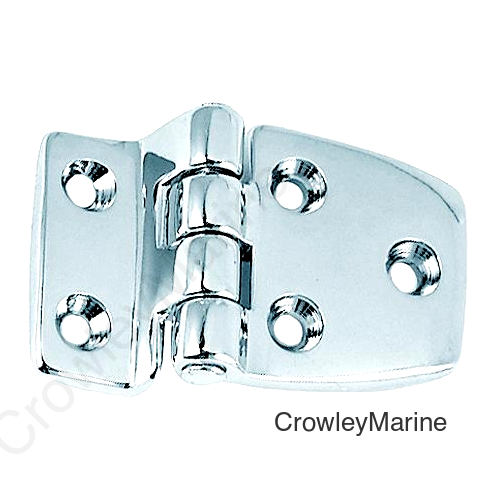 Shortside Hinge, Chrome/Zinc 2-1/2" x 1-1/2"