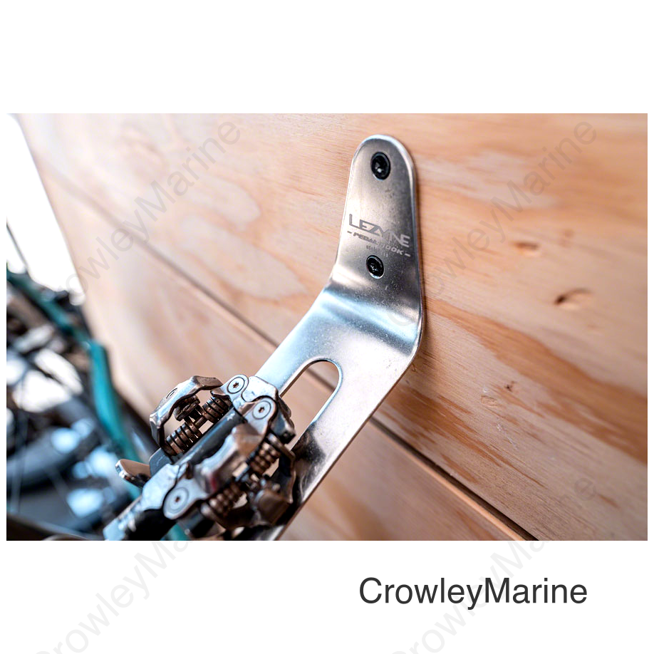 Lezyne Stainless Pedal Bike Storage Hook - Silver
