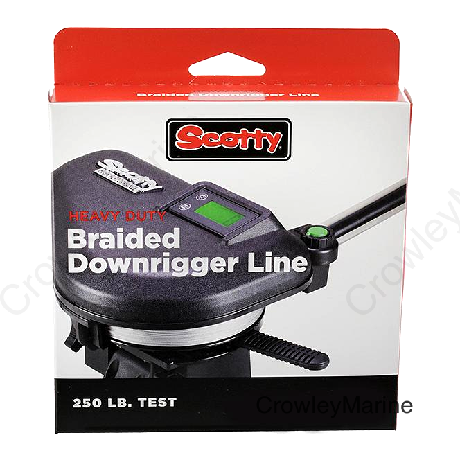 Scotty 2201K 250Lb Premium Braided Downrigger Line Kit, 300', 6/case