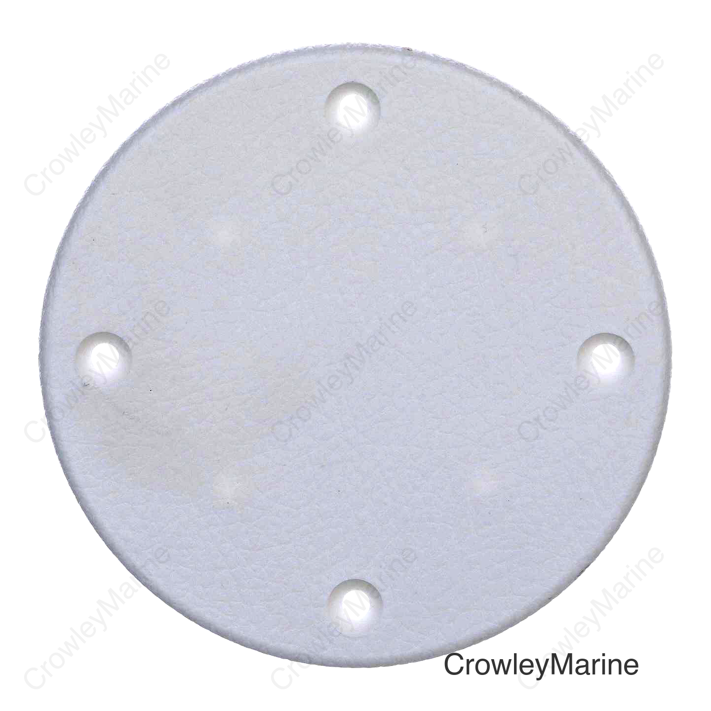 Seachoice Marine Boat Cover Plate, Arctic White, 4-1/8 in. Outer Diameter