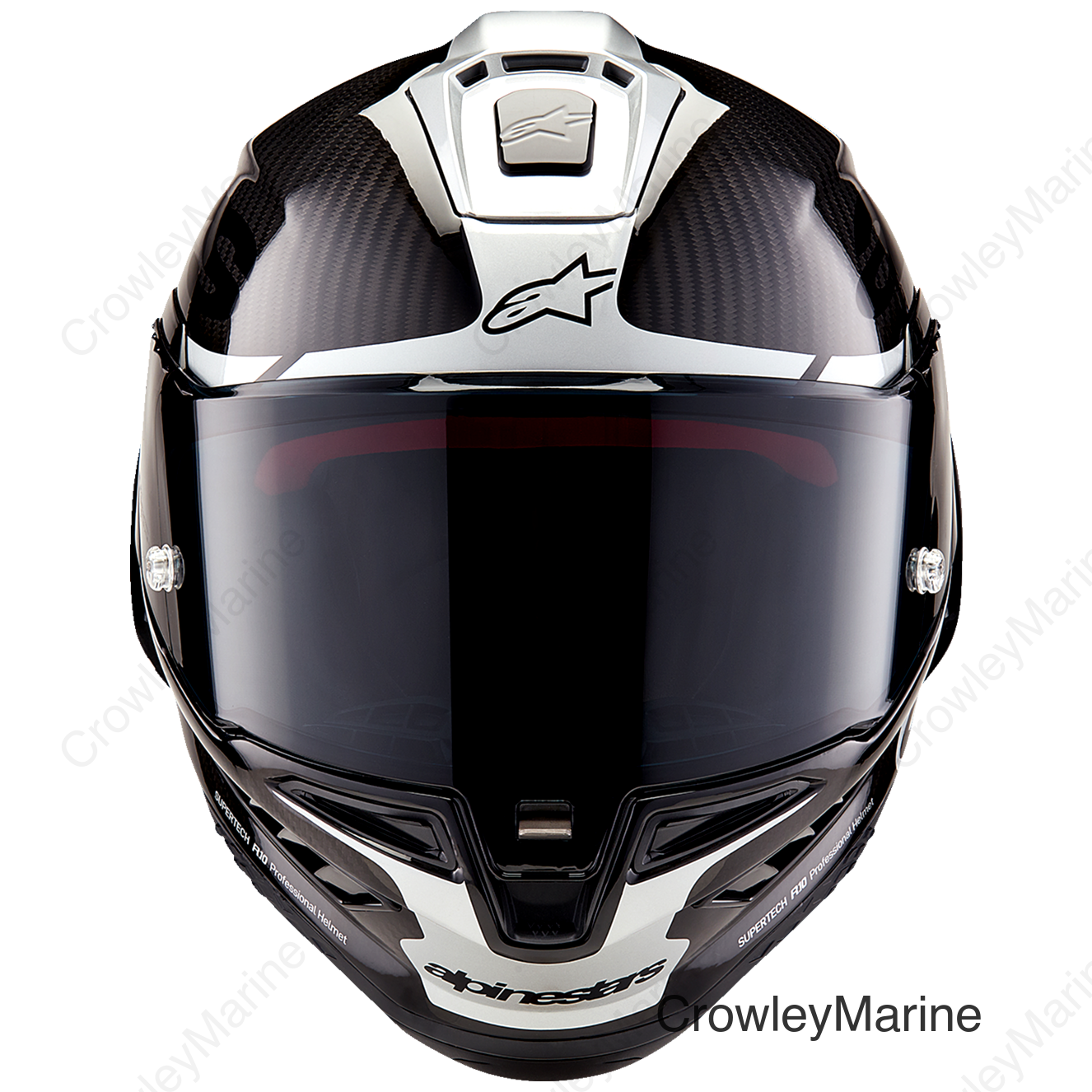 Supertech R10 Helmet - Element - Carbon/Silver/Black - Large
