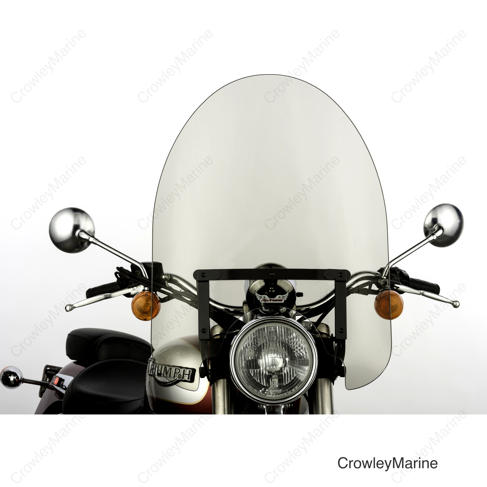 SS30 CLASSIC WINDSHIELD 22" SMOKE/TAPER BLACK