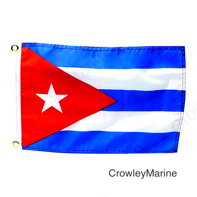 Seachoice 78291 12" x 18" Nylon Print Dyed Cuba Flag