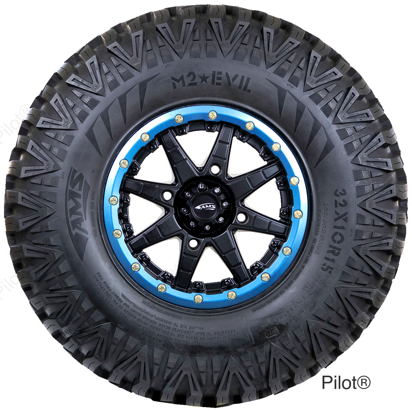 Tire - M2 Evil - Front/Rear - 34x10R15 - 8 Ply