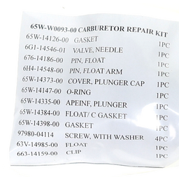 Carburetor Service Kit (40665) thumbnail-3