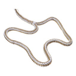 Seachoice Double-Braid Nylon Dock Line w/ Eye Splice, Pre-Shrunk, Heat Stabilized, 1/2 In. X 25 Ft., Gold White thumbnail-0