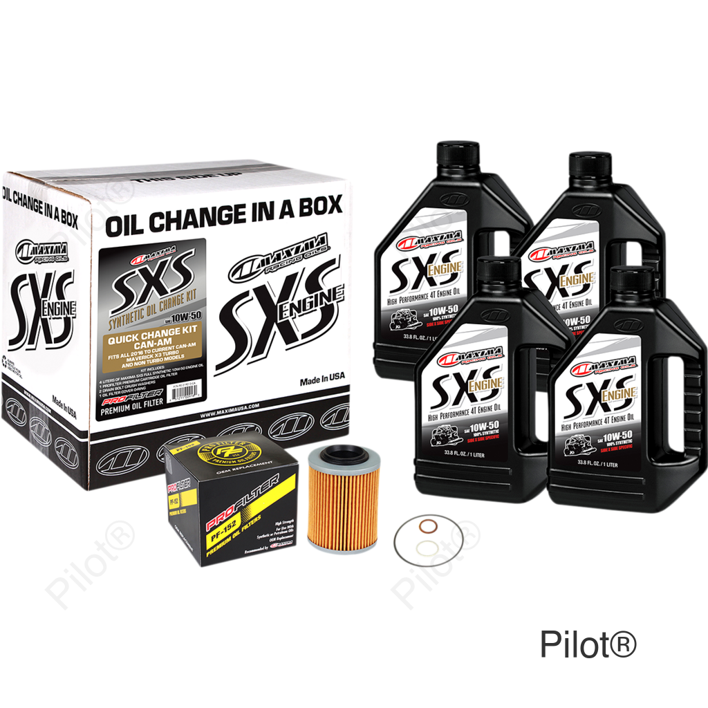 SXS Synthetic Oil Change Kit - Can-Am - 10W-50