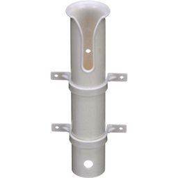 Seachoice Side Mount Rod Holder, PVC, White thumbnail-0