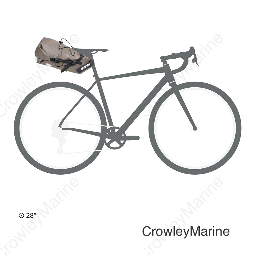 Ortlieb Bikepacking Seat Pack - 11 Liter Dark Sand