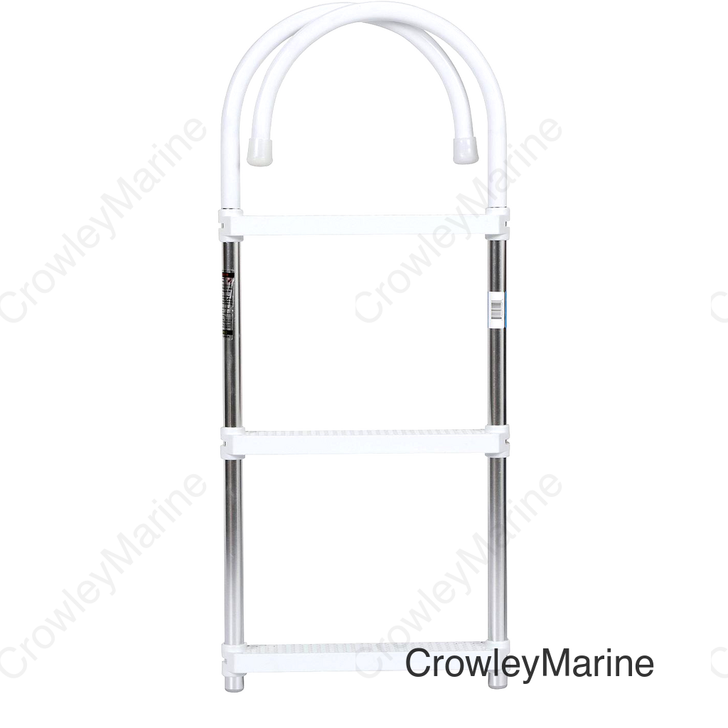 Seachoice Aluminum Boarding Ladder, 3 Steps, 15 in. Wide X 36 in. Tall