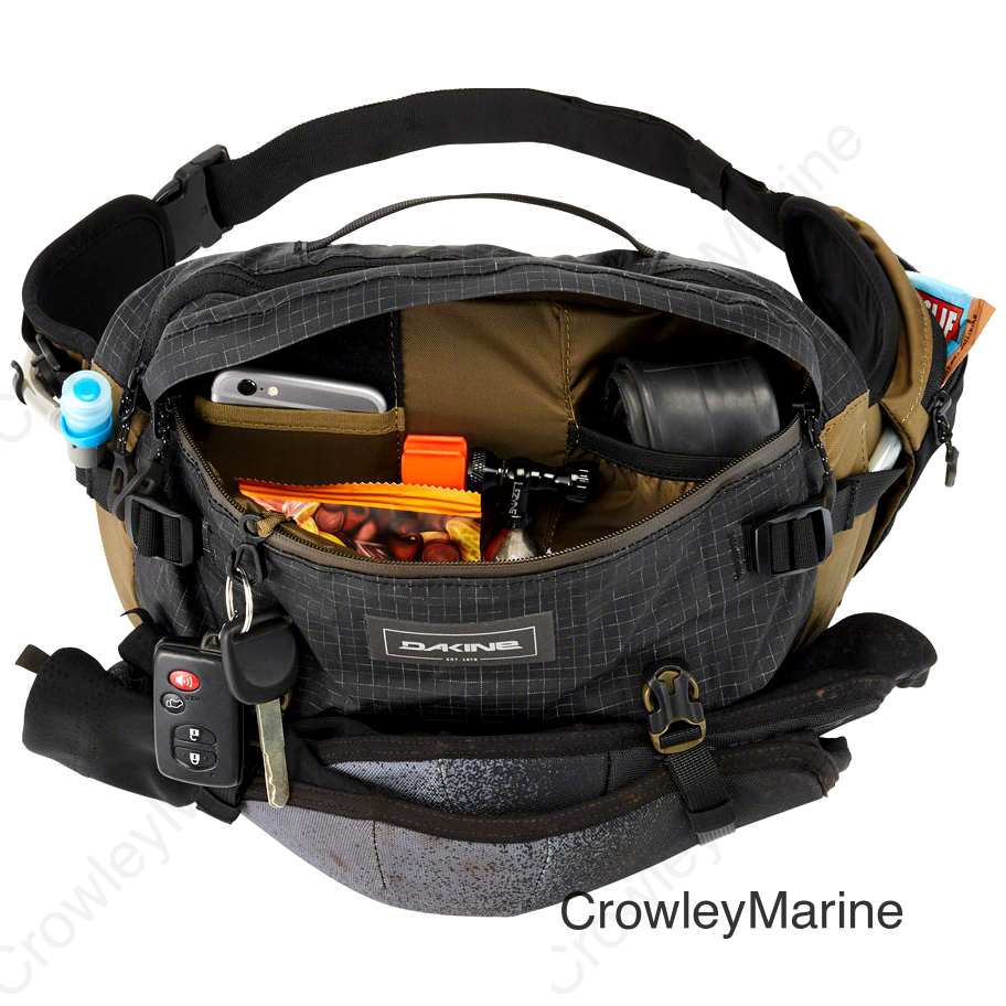 Dakine Seeker Lumbar Hydration Pack - 6L 2L/70oz Reservoir Black