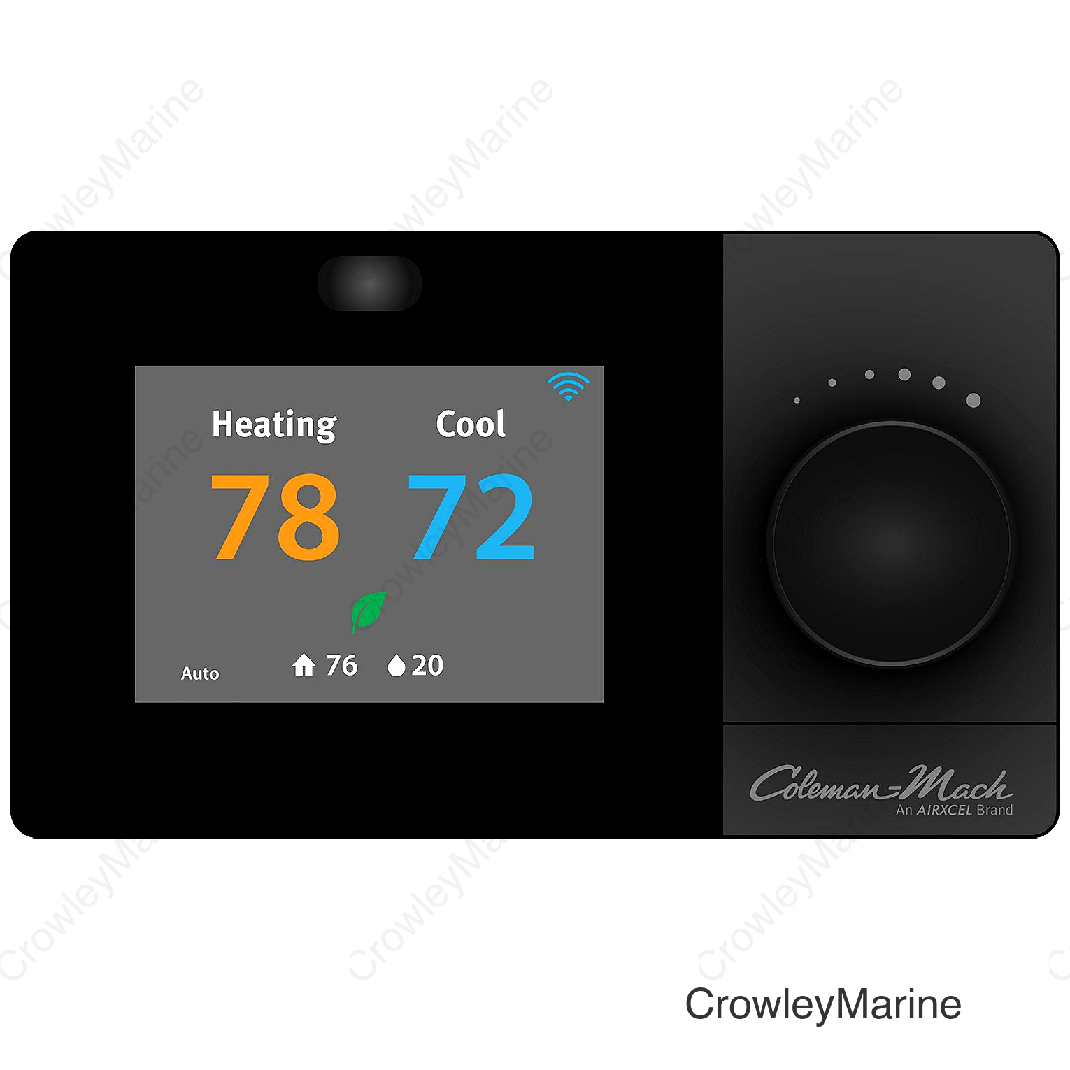 Coleman-Mach WiFi Accessible Digital Thermostat, Black