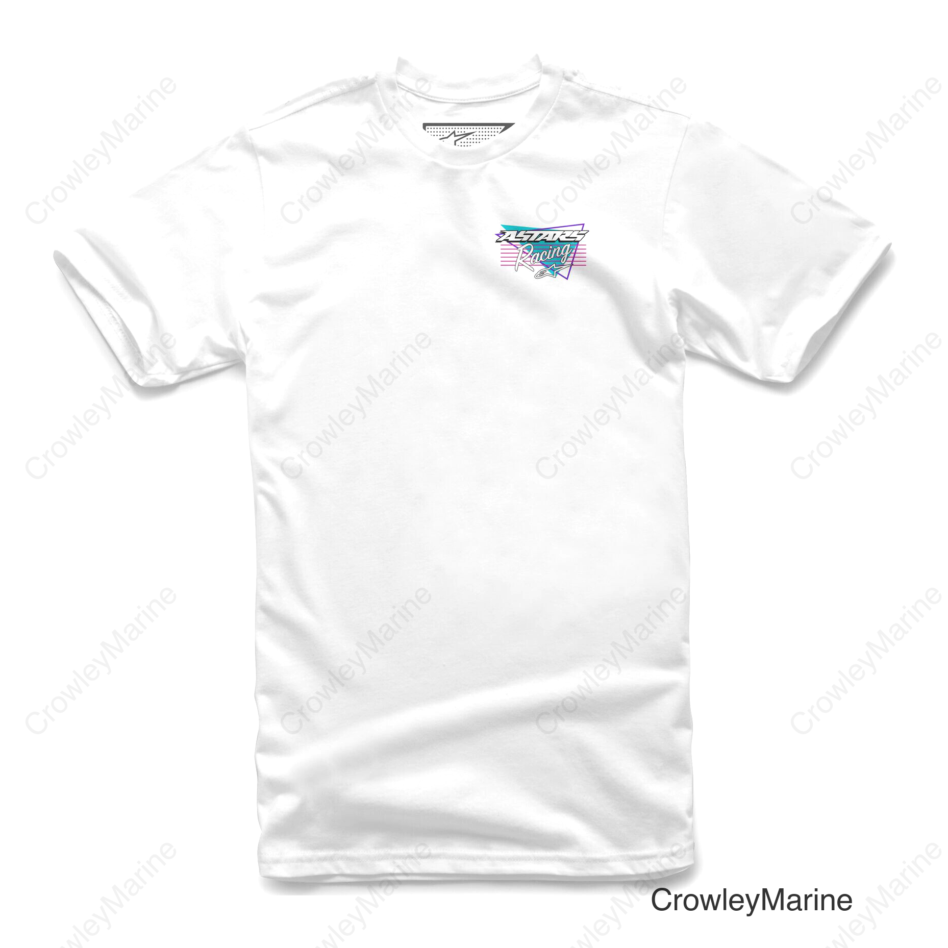RACING TRI TEE WHITE XL