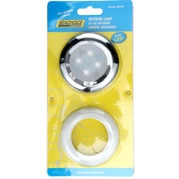 Seachoice LED Courtesy Interior Light Chrome/White Bezel, Blue LED thumbnail-3