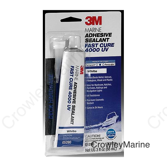 3M 14345 4000UV Fast Cure Sealant, Black, 3 oz. Tube