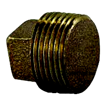 SOLID SH PLUG 3/8 BRASS