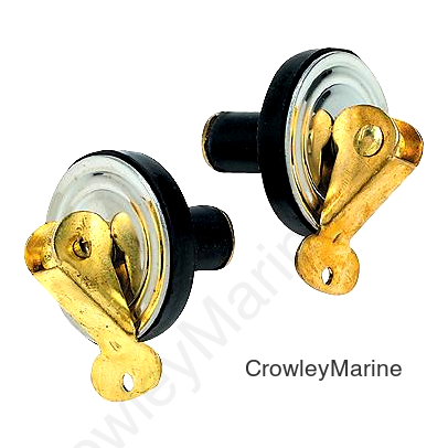 Seachoice Deck and Baitwell Plug, 1/2 in. Brass, 2-Pack