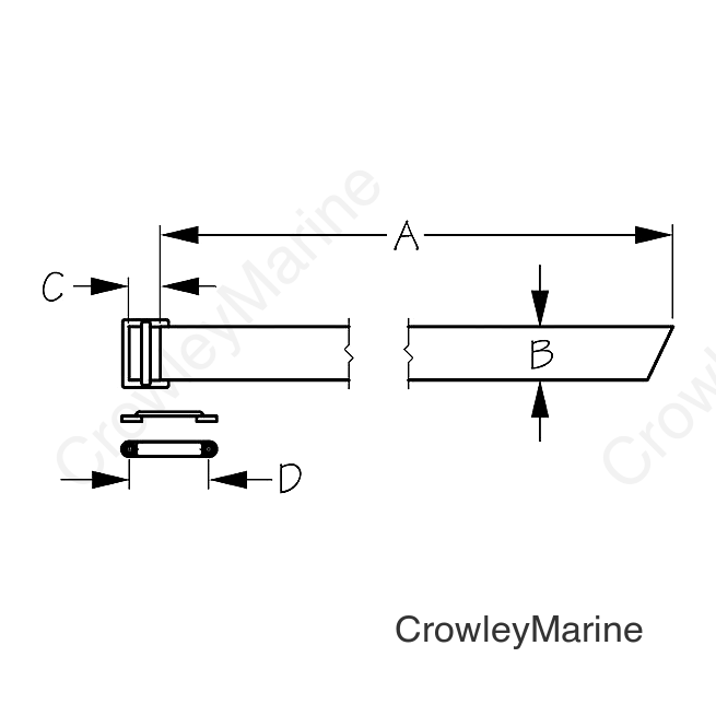 Battery Box Strap - 54"