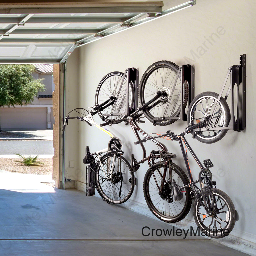 Delta Pivot Wall Mounted Bike Storage Rack - 1 Bike Matte Black