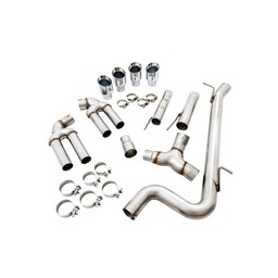 AWE Tuning Audi 8V S3 Track Edition Exhaust w/Chrome Silver Tips 102mm thumbnail-2