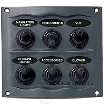 6-Switch, 2.9"H x 3.75"L x 4.25"W