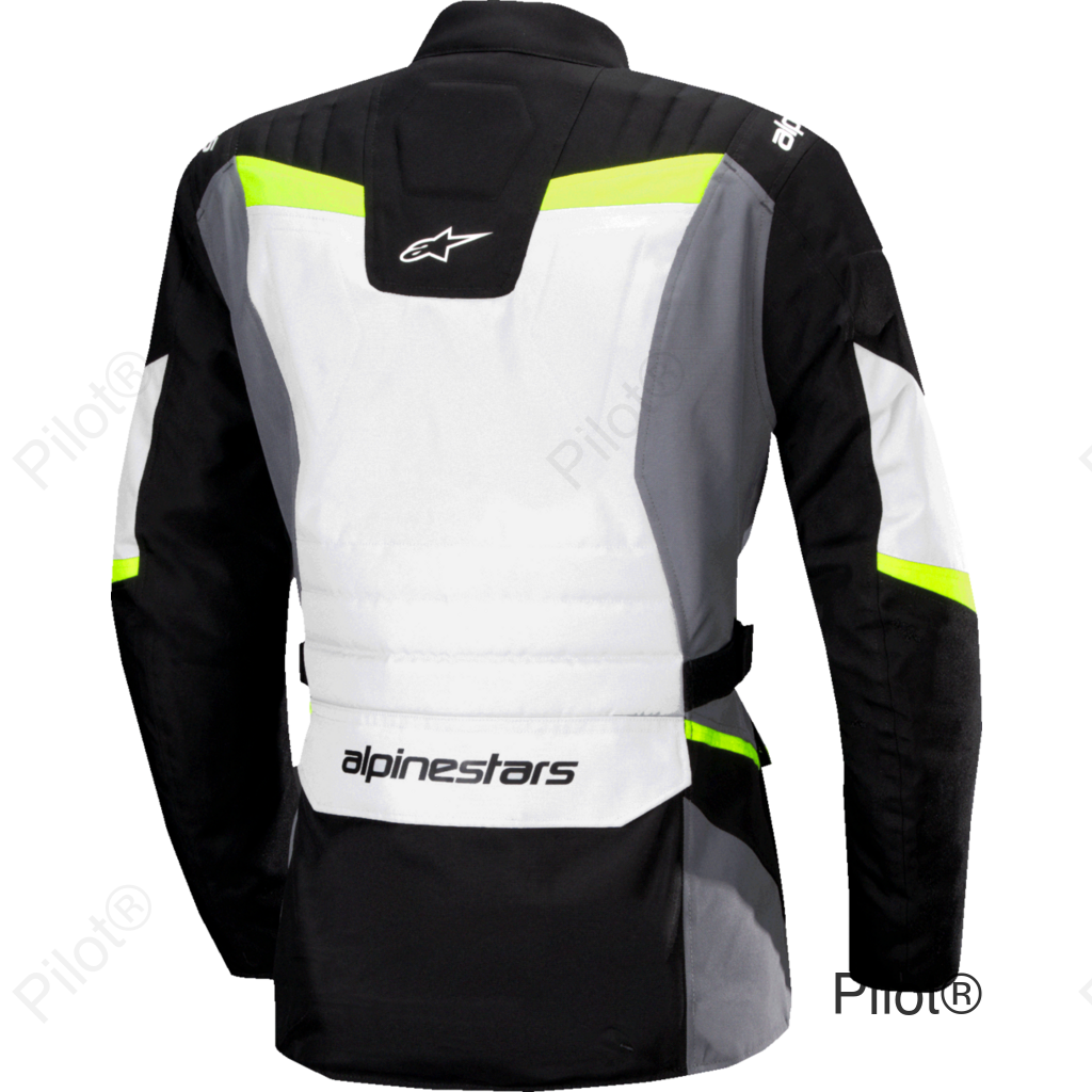 Stella ST-1 Waterproof Jacket - Ice Gray/Black/Yellow Fluo - Large