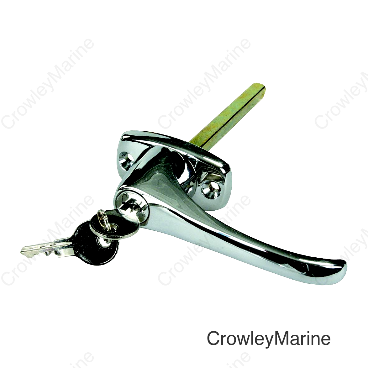 JR Products 10895 Chrome Locking L-Handle for Truck Caps, Bed Covers & Tool Boxes